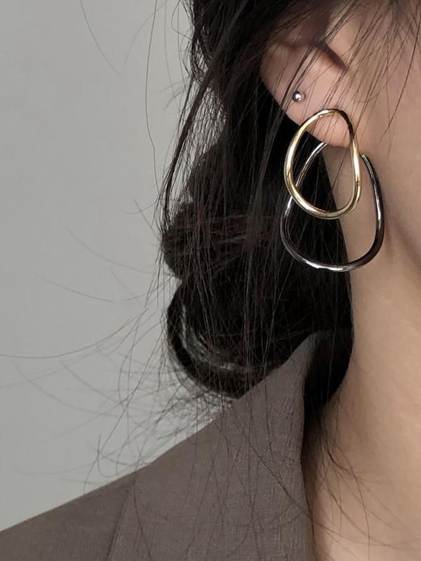 Mojoyce-Drop Pendent Simple Earrings