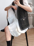 Mojoyce-Loose Split-Joint Knitting Elegant Vest Top