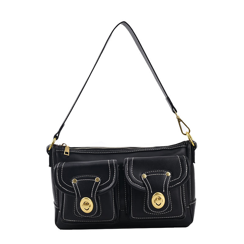 MOJOYCE-Dark Punk Metal Shoulder Bag