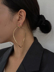 Mojoyce-Statement Simple Chic Geometric Earrings