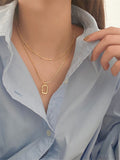 1PC Pendant Necklace Layered Necklace For Women's Street Daily Birthday Party Alloy