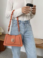 Mojoyce-Woven Strap Shoulder Bag