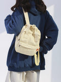 Mojoyce-Simple Casual 5 Colors Canvas Backpack
