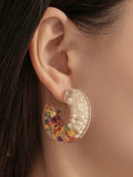 Mojoyce-Original Colorful Stone Resin Earrings