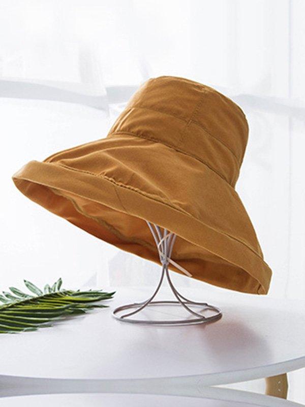 Mojoyce-Simple 6 Colors Big Brim Sun Protection Fisherman Hat