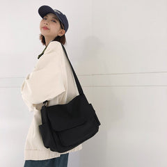 MOJOYCE-Large Canvas Satchel Bag