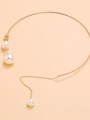 Women's necklace Chic & Modern Special Occasion Geometry Necklaces / Imitation Pearl / Fall / Winter / Spring / Summer