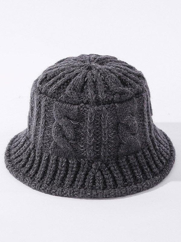 Mojoyce-Original Solid Knitting Bucket Hat