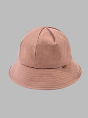 Mojoyce-Stylish Simple Solid Color Casual Dome Fisherman Hat