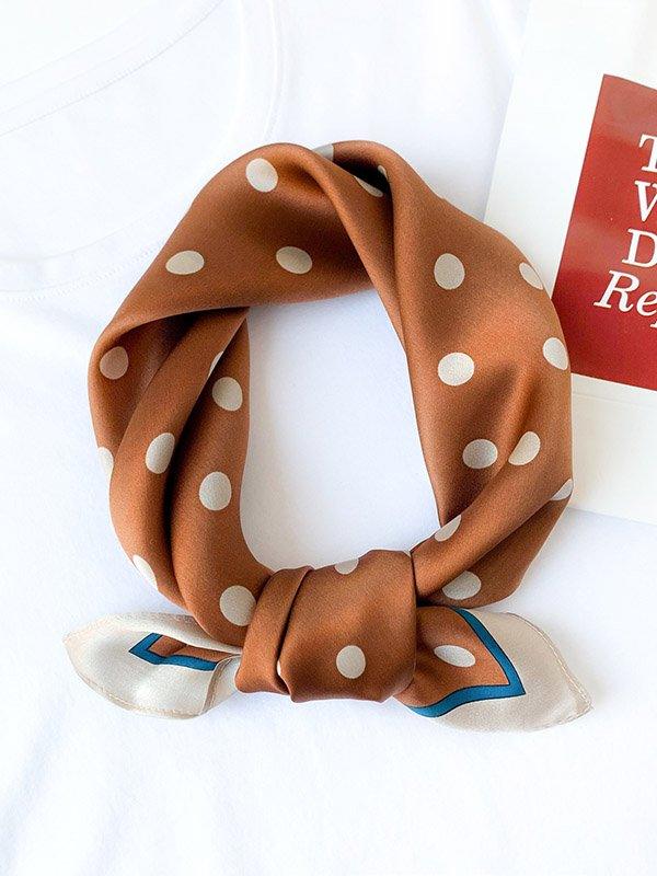 Mojoyce-Polka-Dot Sun-Protection Small Square Scarf