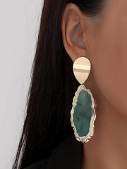 Mojoyce-Original Stylish Irregular Geometry Resin Earrings