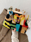 Mojoyce-Vintage Multi-Colored Shoulder Bag Handbag