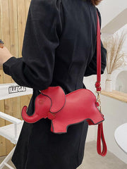 Mojoyce-PU Elephant Shape Shoulder Bag Handbag