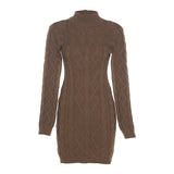 MOJOYCE-Women Summer Sexy y2k Fairy Dress Casual Loose Dress Long Sleeve Round Neck Slim Knitted Dress
