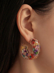 Mojoyce-Original Colorful Stone Resin Earrings