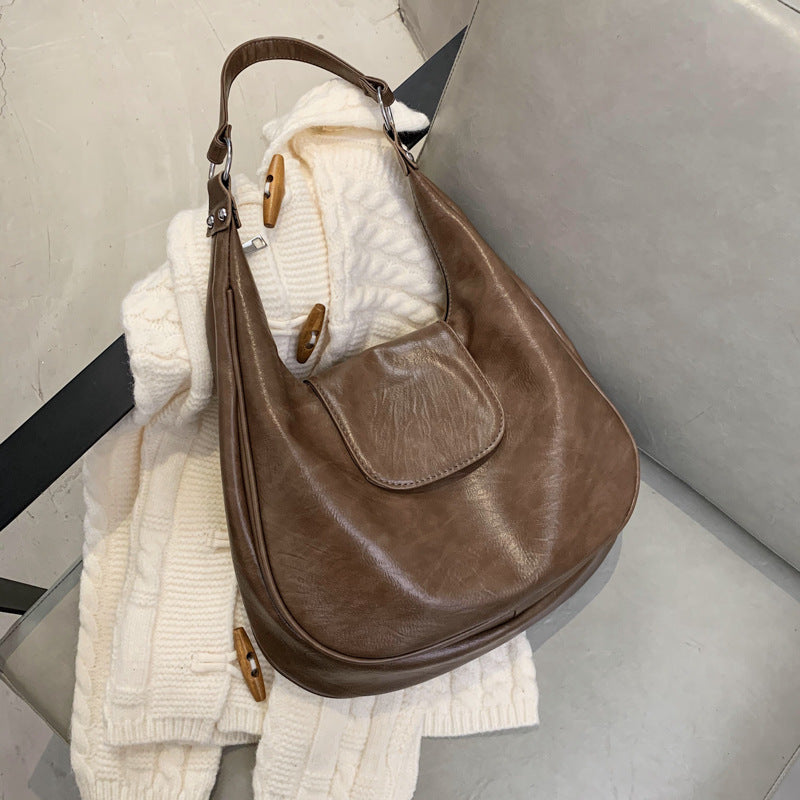 MOJOYCE-Vintage Pu Leather Shoulder Bag