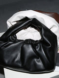 Mojoyce-Original Solid Pleats High-Capacity Handbag