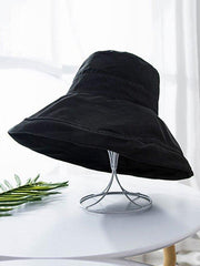 Mojoyce-Simple 6 Colors Big Brim Sun Protection Fisherman Hat