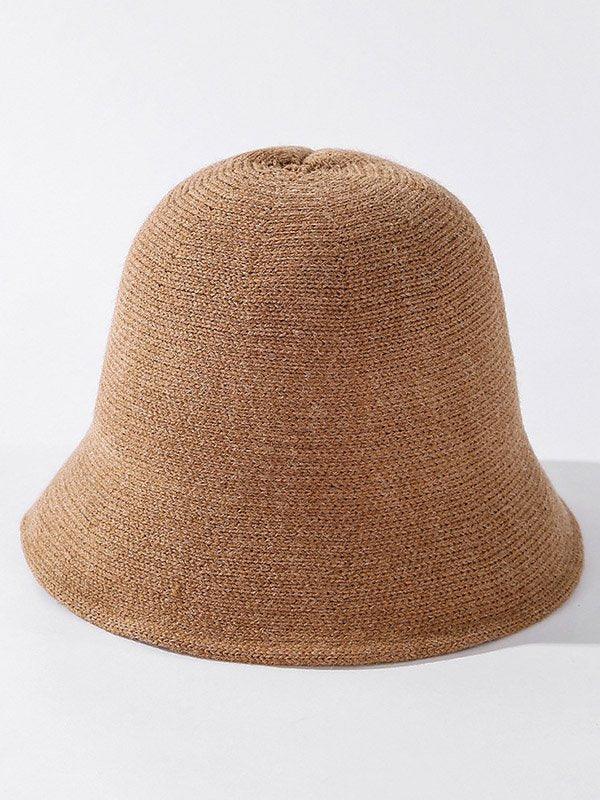 Mojoyce-Original Solid Knitting Bucket Hat