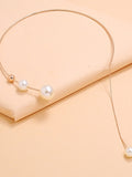 Women's necklace Chic & Modern Special Occasion Geometry Necklaces / Imitation Pearl / Fall / Winter / Spring / Summer