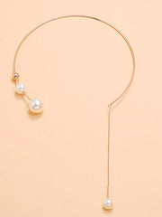 Women's necklace Chic & Modern Special Occasion Geometry Necklaces / Imitation Pearl / Fall / Winter / Spring / Summer